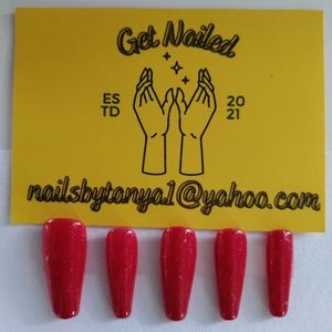 Custom color changing press on nails